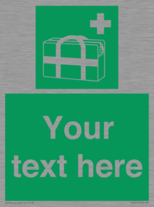 Custom sign safe condition Medical grab bag